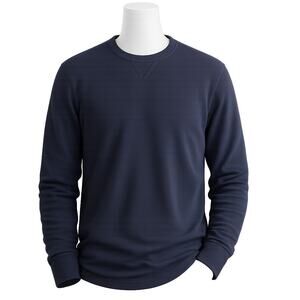 Eddie Bauer Waffle Knit Thermal Crew Neck - Size L